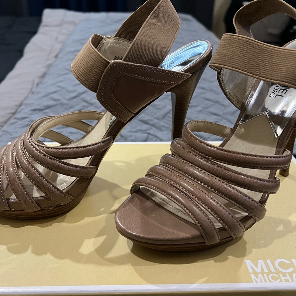 Michael Kors Brown Strappy Heels